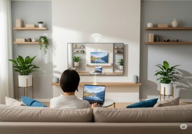 パソコン画面をテレビに無線で映す方法は？