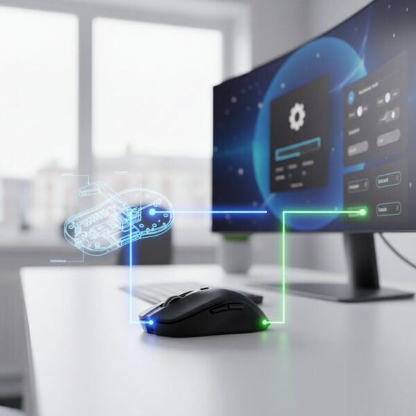 マウスの右クリックが反応しない原因を分析。問題がハードウェア要因かソフトウェア要因かを図解で示す。マウス本体の物理的な故障と、OSやドライバといったシステム側の不具合の2つに大別されることを表現。