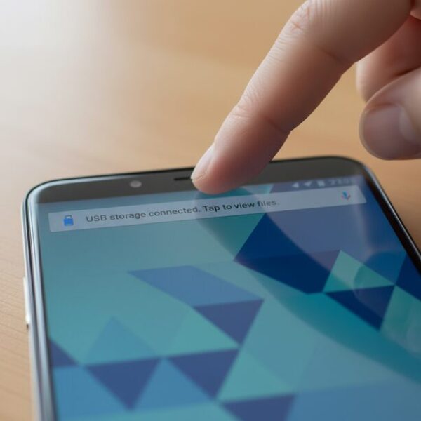 AndroidスマートフォンでUSBメモリを接続する方法。OTGアダプタで接続後、通知をタップしてファイルマネージャーを起動し、データ操作を行うまでの具体的なやり方を解説。