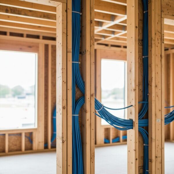 新築やリフォーム時に将来性を見据えたLANケーブルの選び方。一度配線すると交換が困難な壁内には、10Gbps通信に完全対応するCat6aを選ぶことが未来への賢い投資となる。