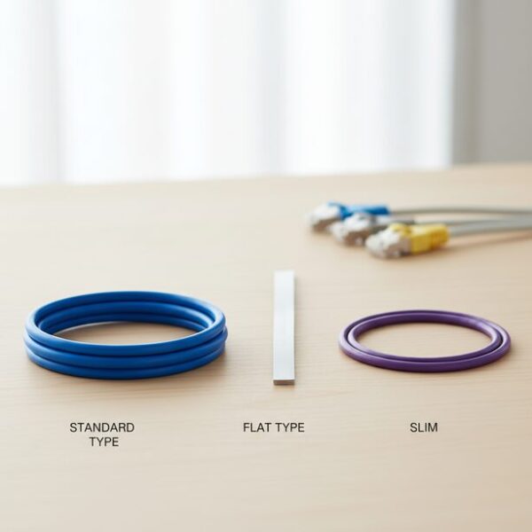 スタンダード、フラット、スリムといった形状の異なるLANケーブルの種類。カテゴリや構造、形状など、後悔しないためのLANケーブルの賢い選び方を具体的に紹介する。