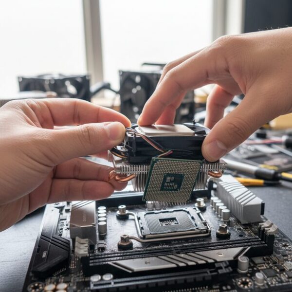 CPUスッポン後に焦ってCPUをソケットに戻そうとし、ピンの向きが合わずに多数のピンを曲げてしまう最悪のケース。CPUとマザーボードの両方を破損させる危険な行為。