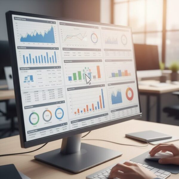 パソコンの画面上でグラフの中央で固まったマウスポインター。有線マウスを動かしても反応しない状況で、OSやアプリがフリーズした原因を表現。